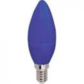 Лампа Ecola 6W E14 свеча синяя