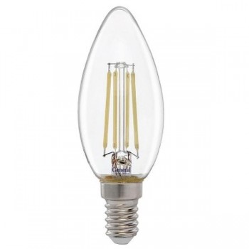 Лампа LED 5W E14 Свеча прозр.тепл.бел.