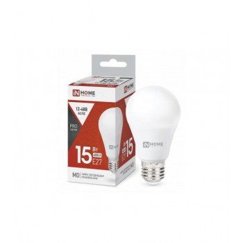 Лампа LED MO PRO 15W 12-48V E27 4000K IN HOME Лампа LED MO PRO 15W 12-48V E27 4000K IN HOME