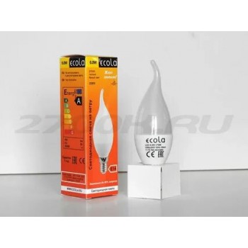Лампа GLDEN-CWS- 8W Е14- 4500К свеча на ветру матовая Лампа GLDEN-CWS- 8W Е14- 4500К свеча на ветру матовая