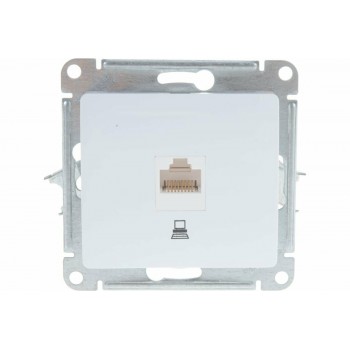 Розетка 1гн комп RJ45 с/у крем механизм Glossa Schneider Розетка 1гн комп RJ45 с/у крем механизм Glossa Schneider